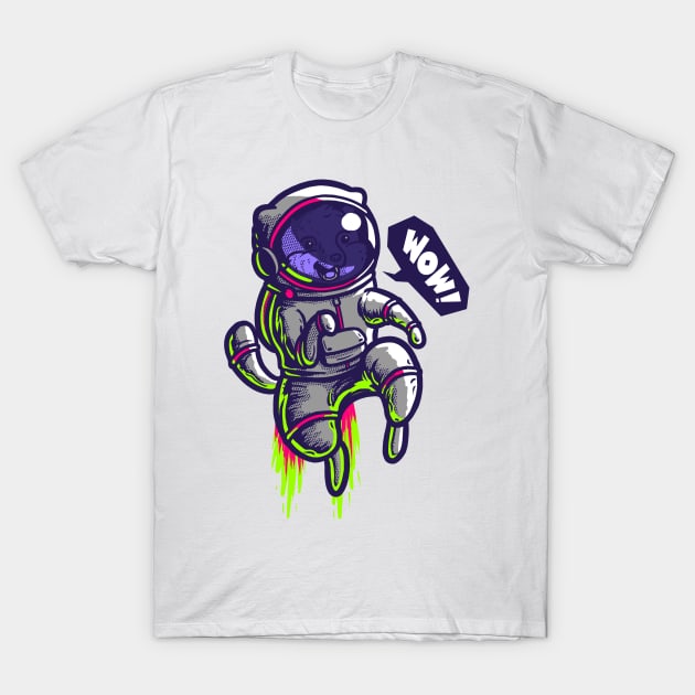 Space Dog T-Shirt by wehkid